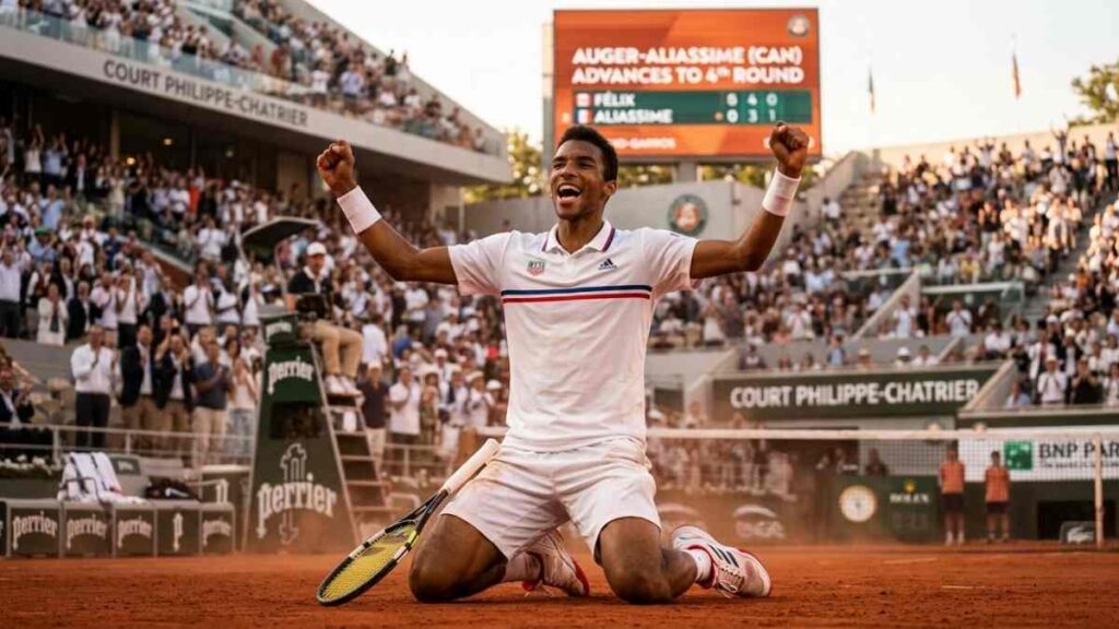 Félix Auger-Aliassime Advances to French Open Fourth Round in Paris 1 Félix Auger-Aliassime Advances to French Open Fourth Round in Paris