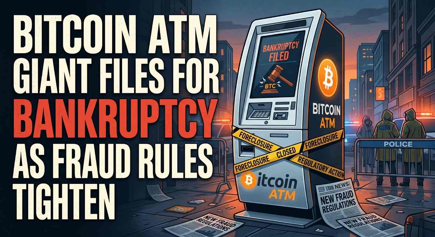 Bitcoin ATM Giant Files for Bankruptcy as Fraud Rules Tighten