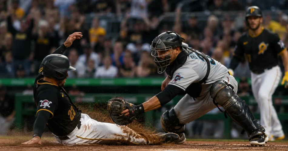 Pirates Edge Marlins 3-2 to Snap Miami’s Six-Game Winning Streak